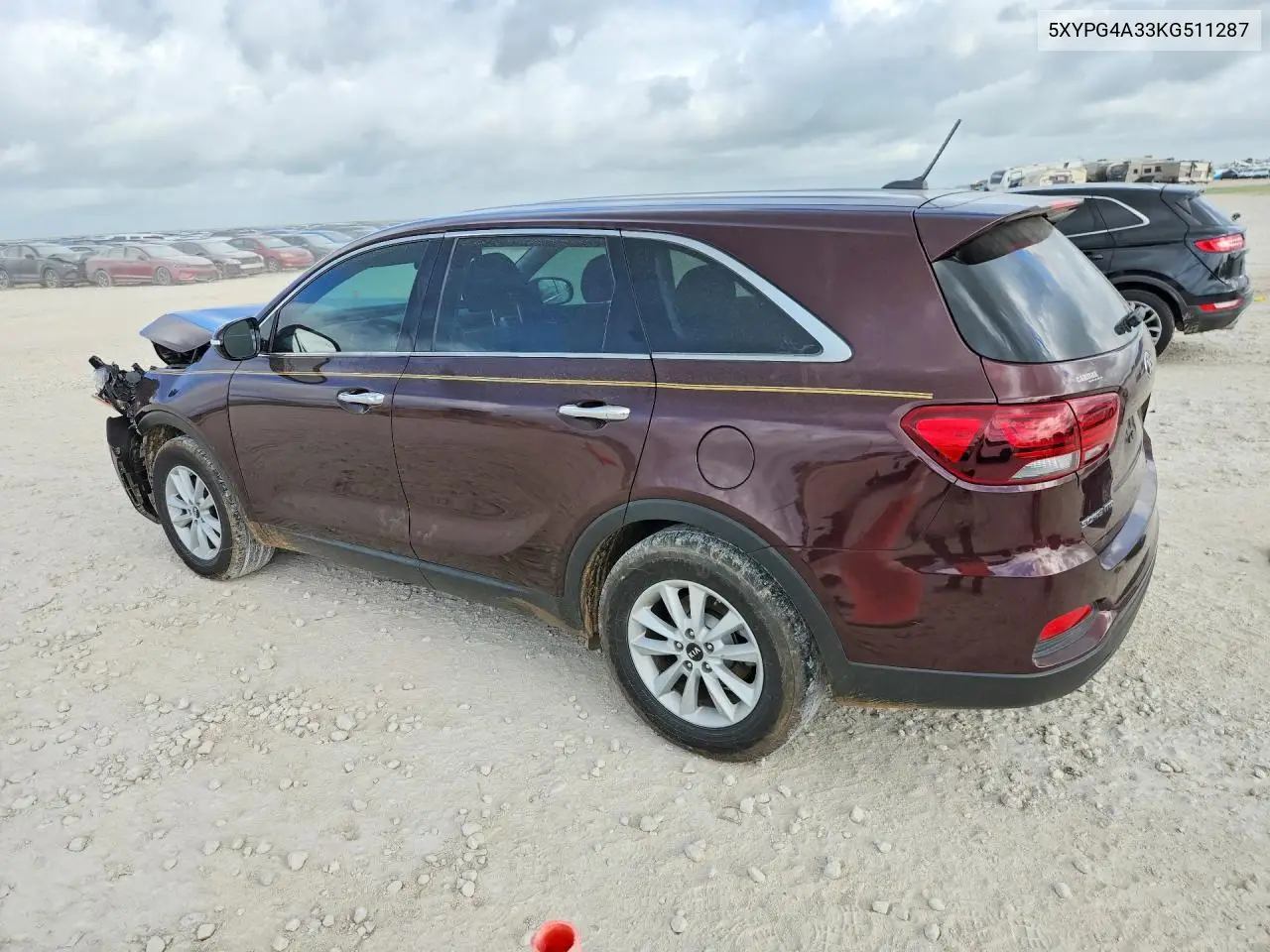2019 Kia Sorento Lx VIN: 5XYPG4A33KG511287 Lot: 57322636