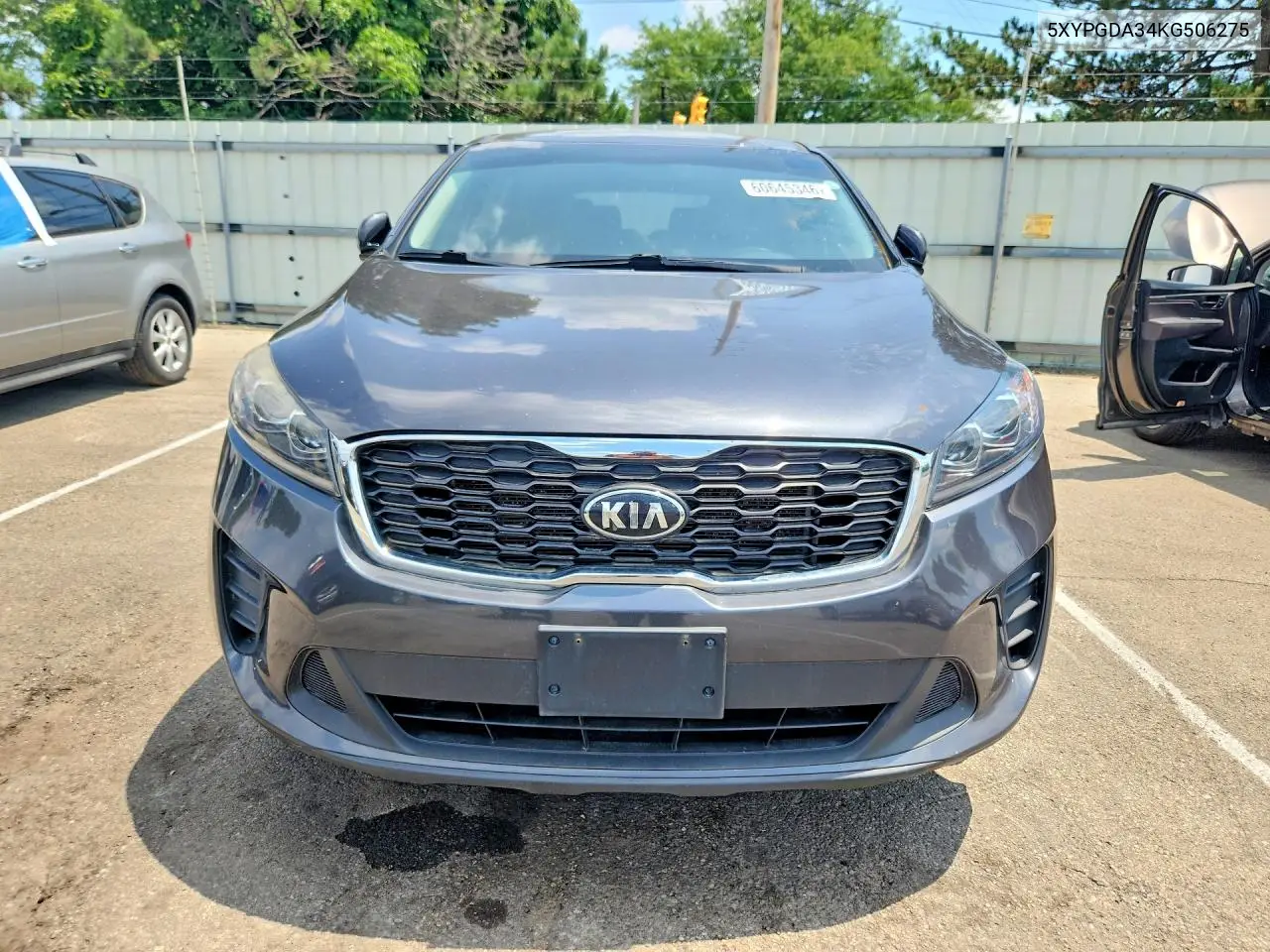 2019 Kia Sorento Lx VIN: 5XYPGDA34KG506275 Lot: 60645346