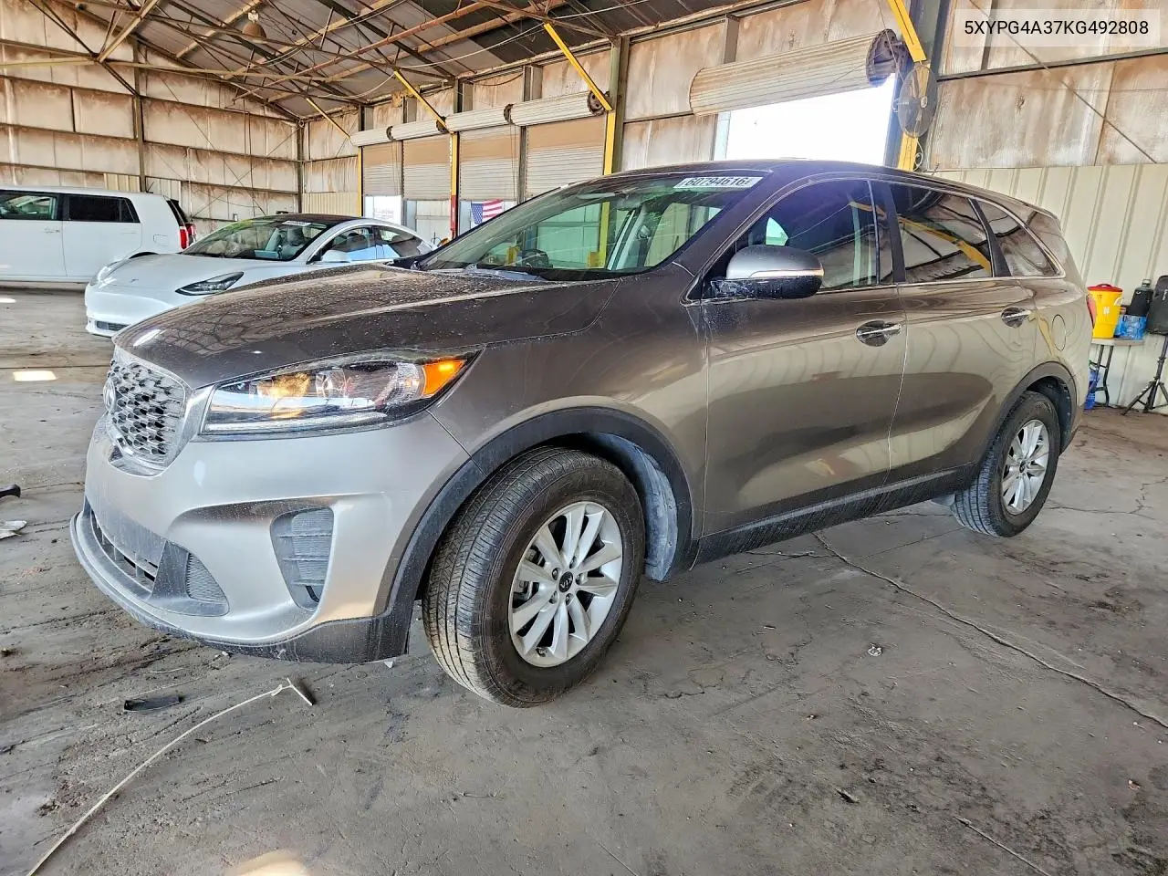 2019 Kia Sorento L VIN: 5XYPG4A37KG492808 Lot: 60794616