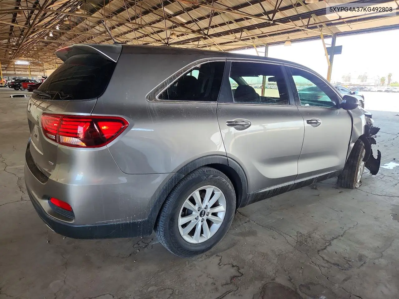 2019 Kia Sorento L VIN: 5XYPG4A37KG492808 Lot: 60794616