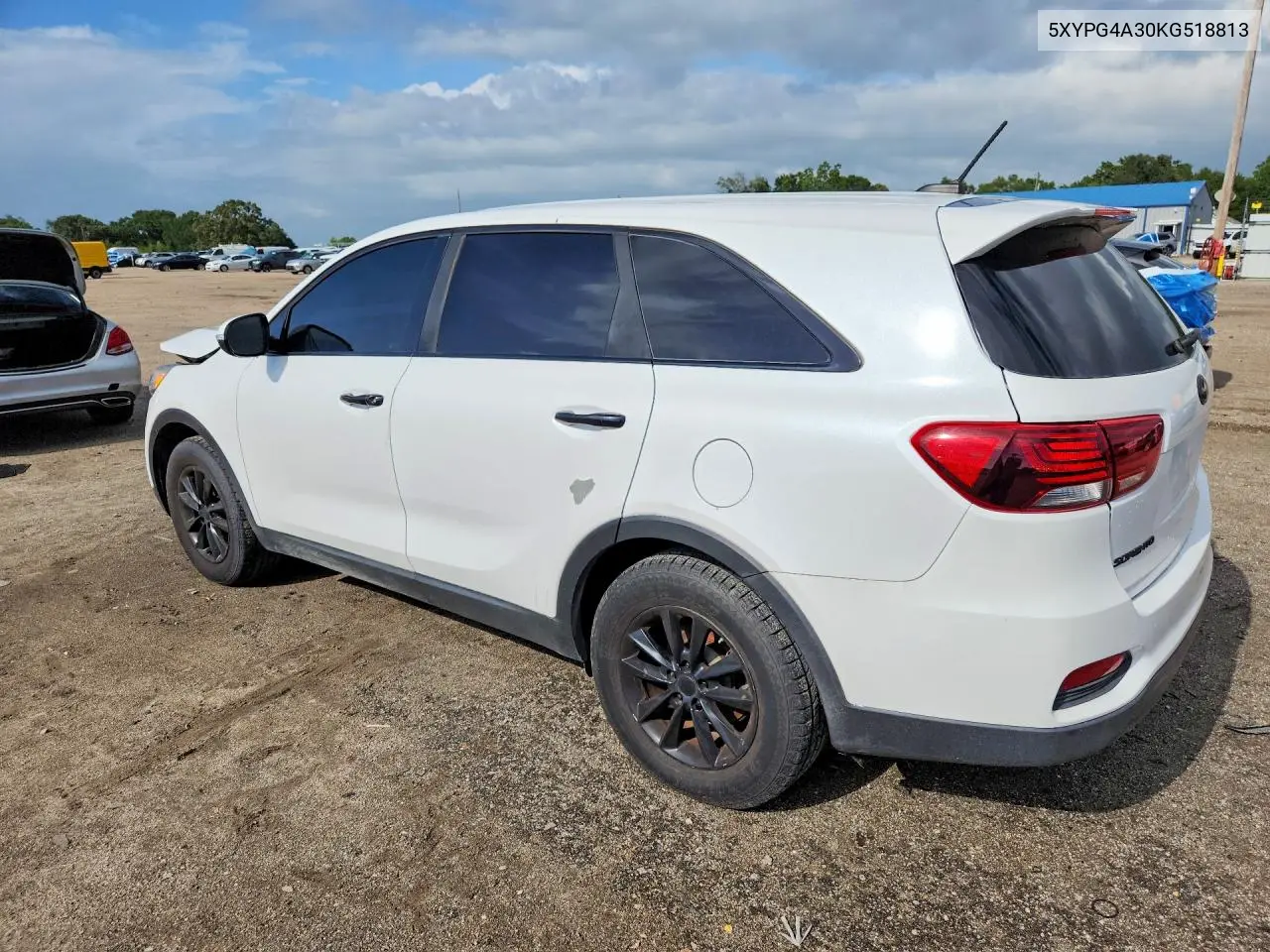 2019 Kia Sorento Lx VIN: 5XYPG4A30KG518813 Lot: 60894676