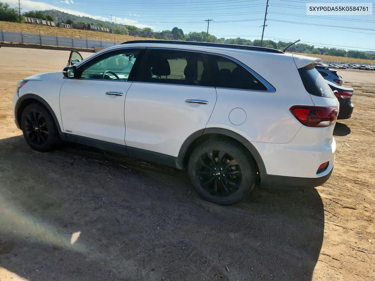 2019 Kia Sorento S V6 VIN: 5XYPGDA55KG584761 Lot: 61143246