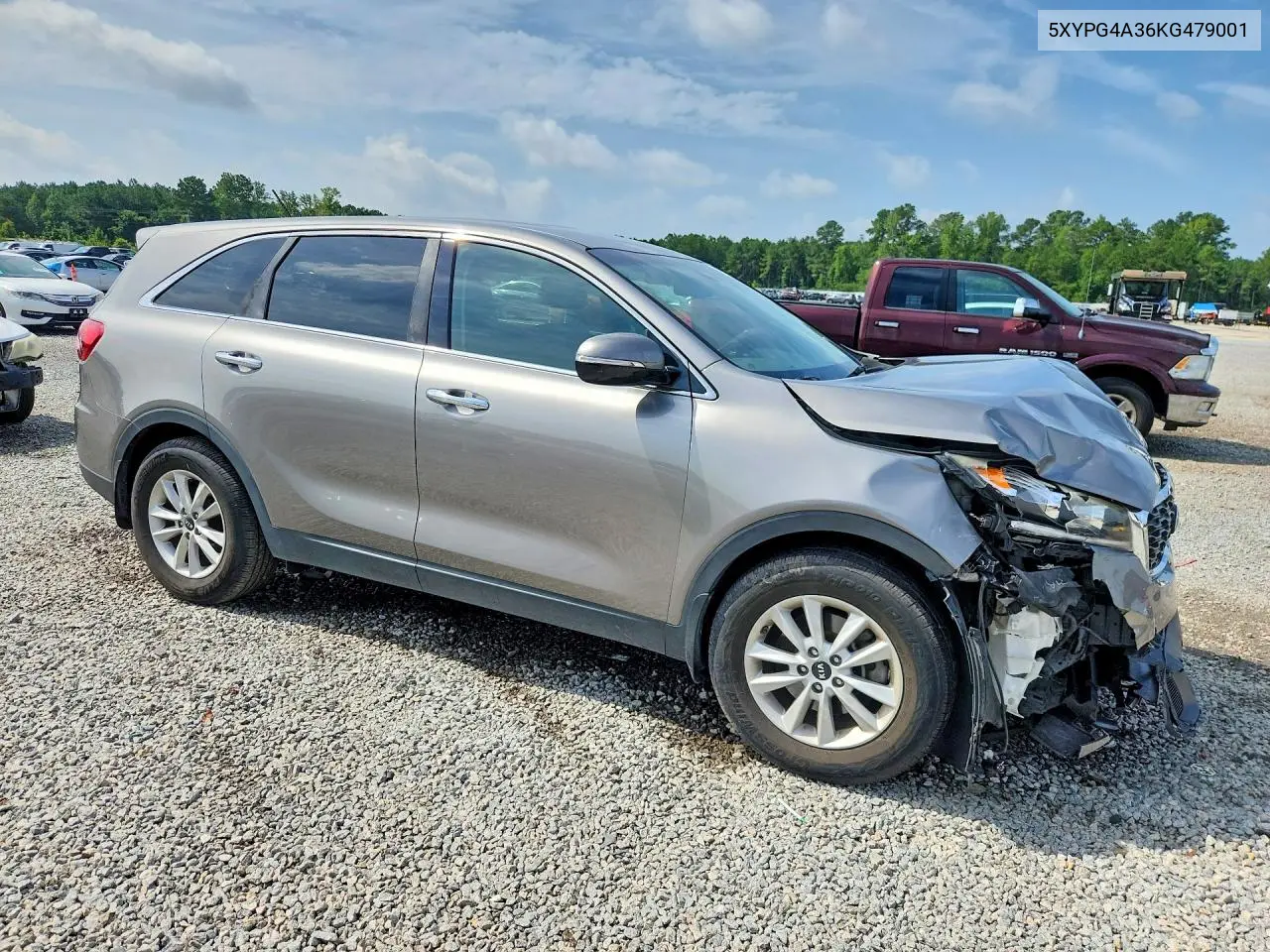 2019 Kia Sorento L VIN: 5XYPG4A36KG479001 Lot: 61782116