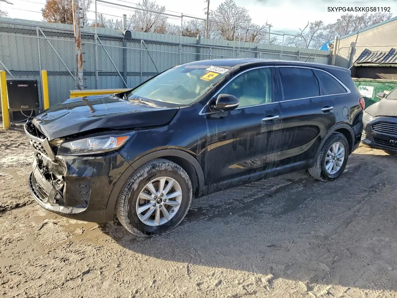 2019 Kia Sorento Lx VIN: 5XYPG4A5XKG581192 Lot: 62409866