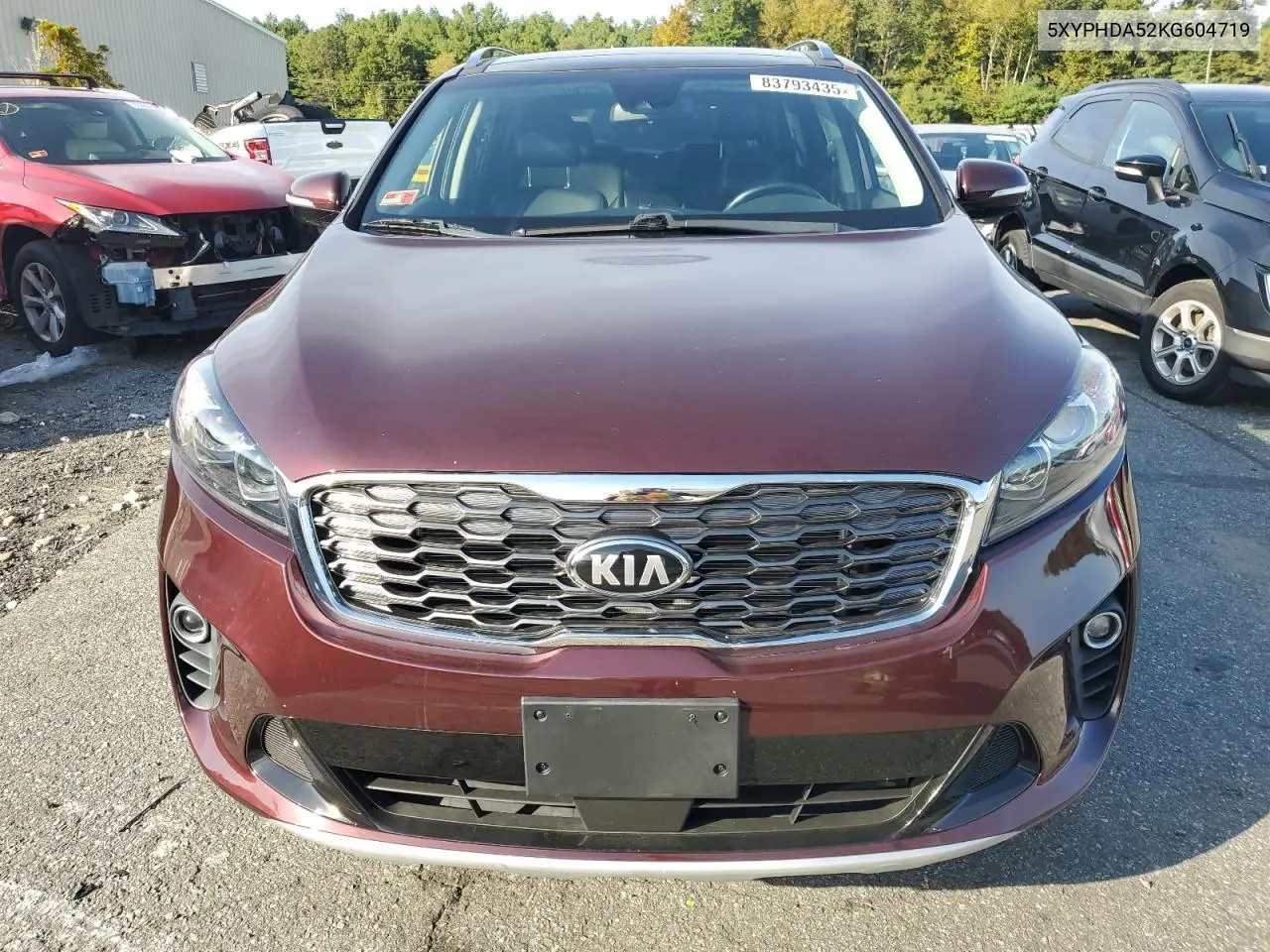 5XYPHDA52KG604719 2019 Kia Sorento Ex Sport