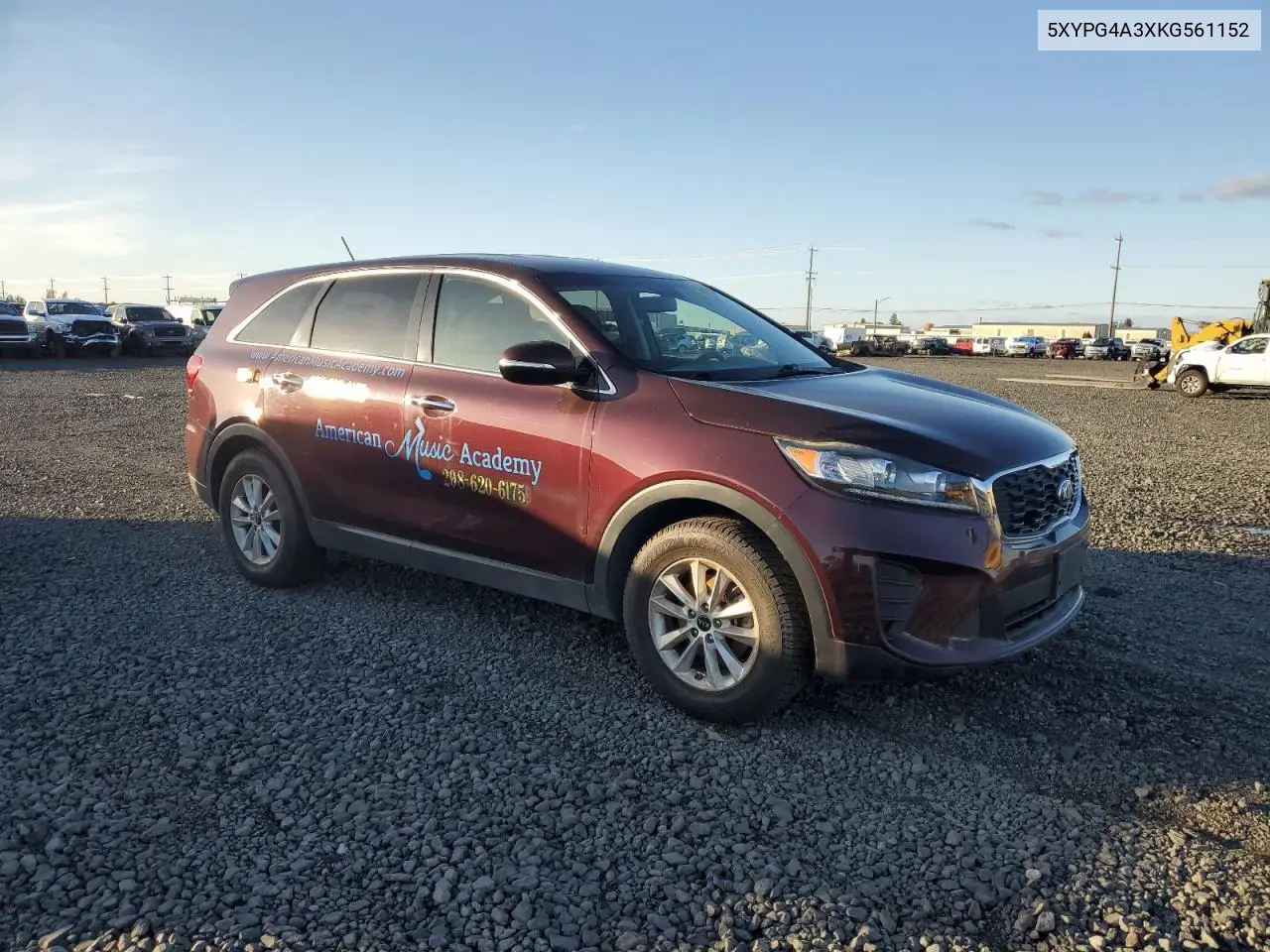 5XYPG4A3XKG561152 2019 Kia Sorento L