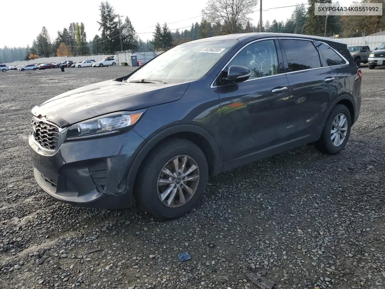 5XYPG4A34KG551992 2019 Kia Sorento L