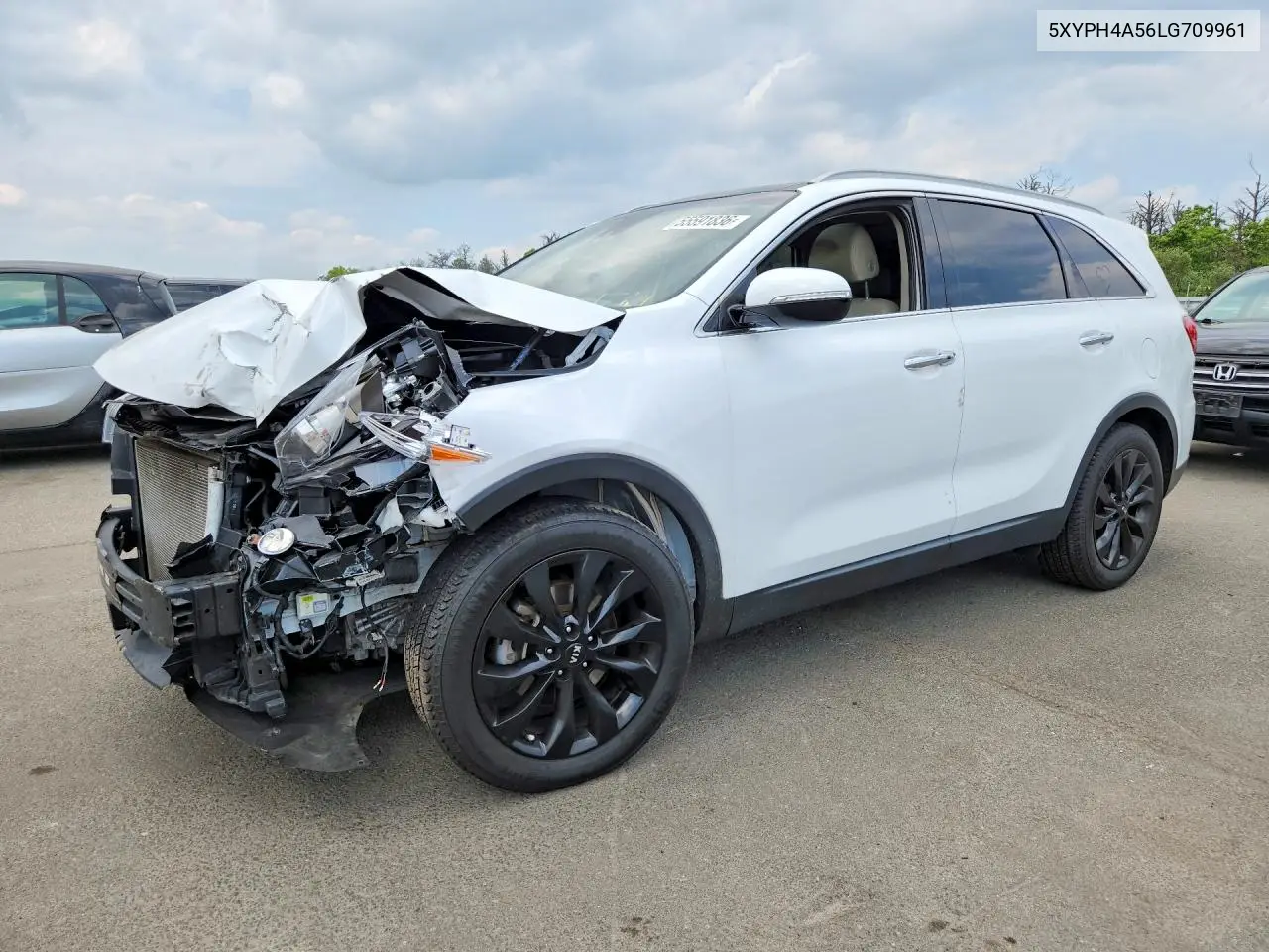 2020 Kia Sorento Ex V6 VIN: 5XYPH4A56LG709961 Lot: 55591836