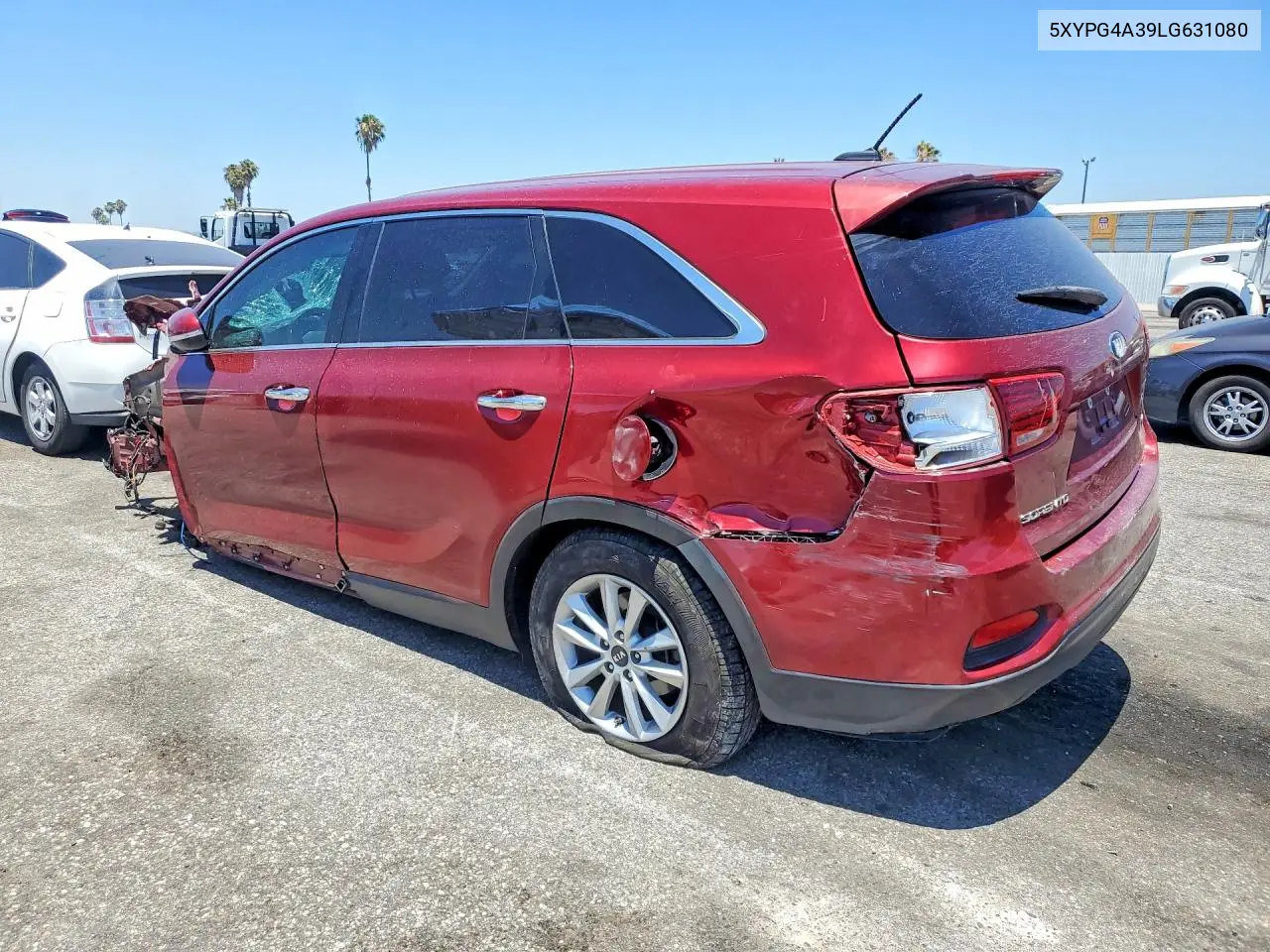 2020 Kia Sorento Lx VIN: 5XYPG4A39LG631080 Lot: 57583546