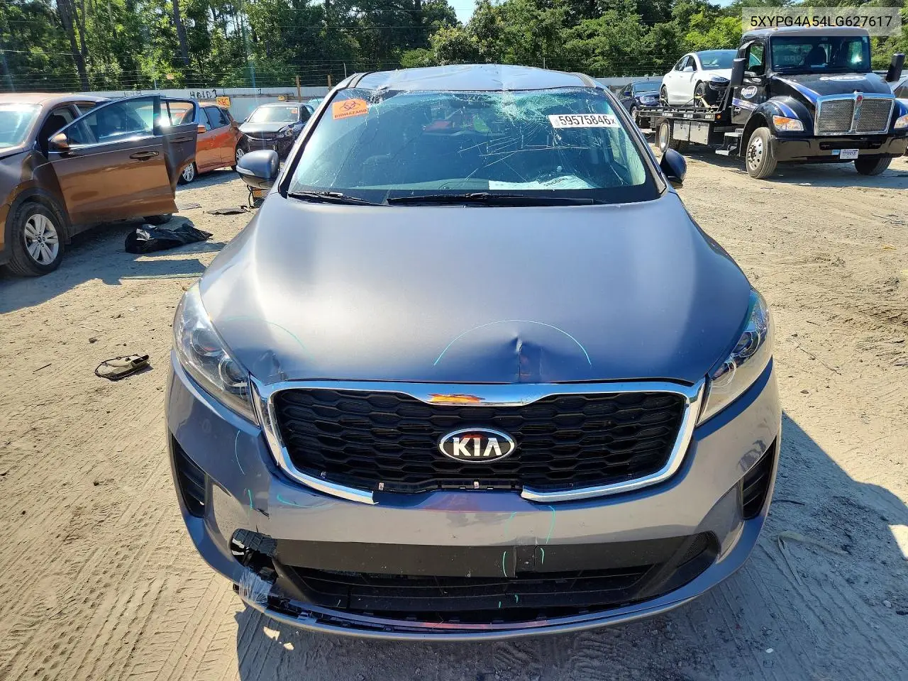 2020 Kia Sorento S VIN: 5XYPG4A54LG627617 Lot: 59575846