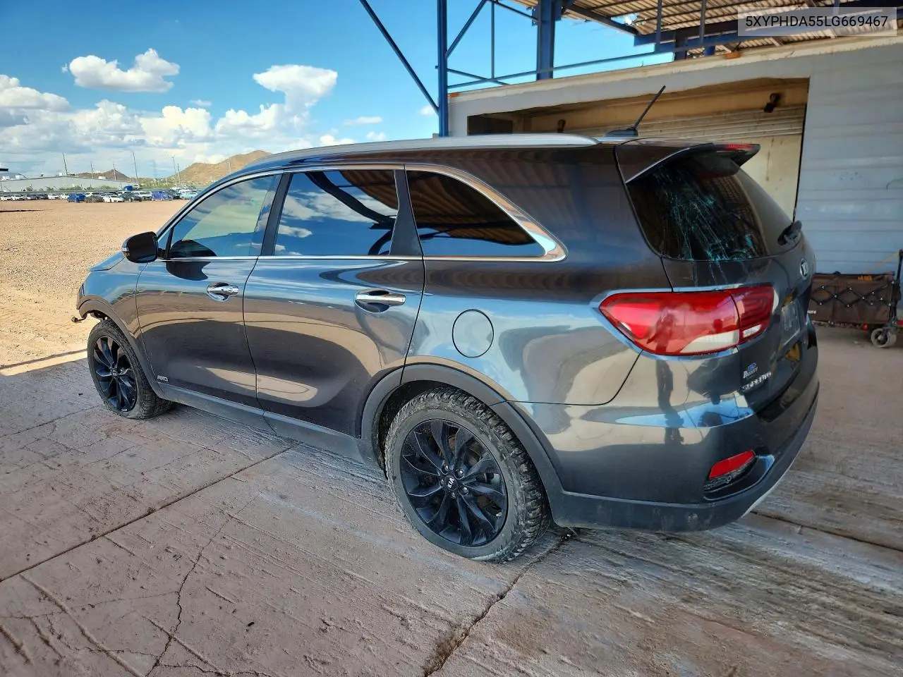 2020 Kia Sorento Ex V6 VIN: 5XYPHDA55LG669467 Lot: 61554556