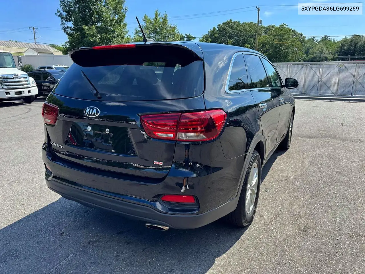 2020 Kia Sorento Lx VIN: 5XYPGDA36LG699269 Lot: 62258396