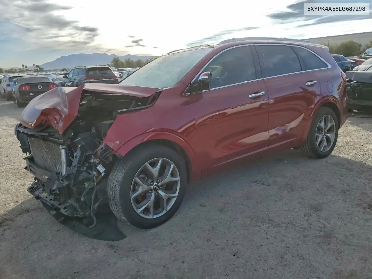 5XYPK4A58LG687298 2020 Kia Sorento Sx