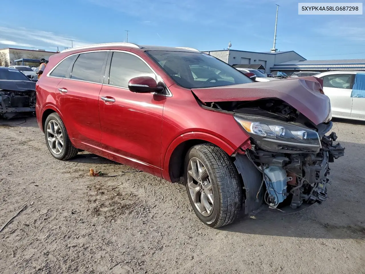 5XYPK4A58LG687298 2020 Kia Sorento Sx