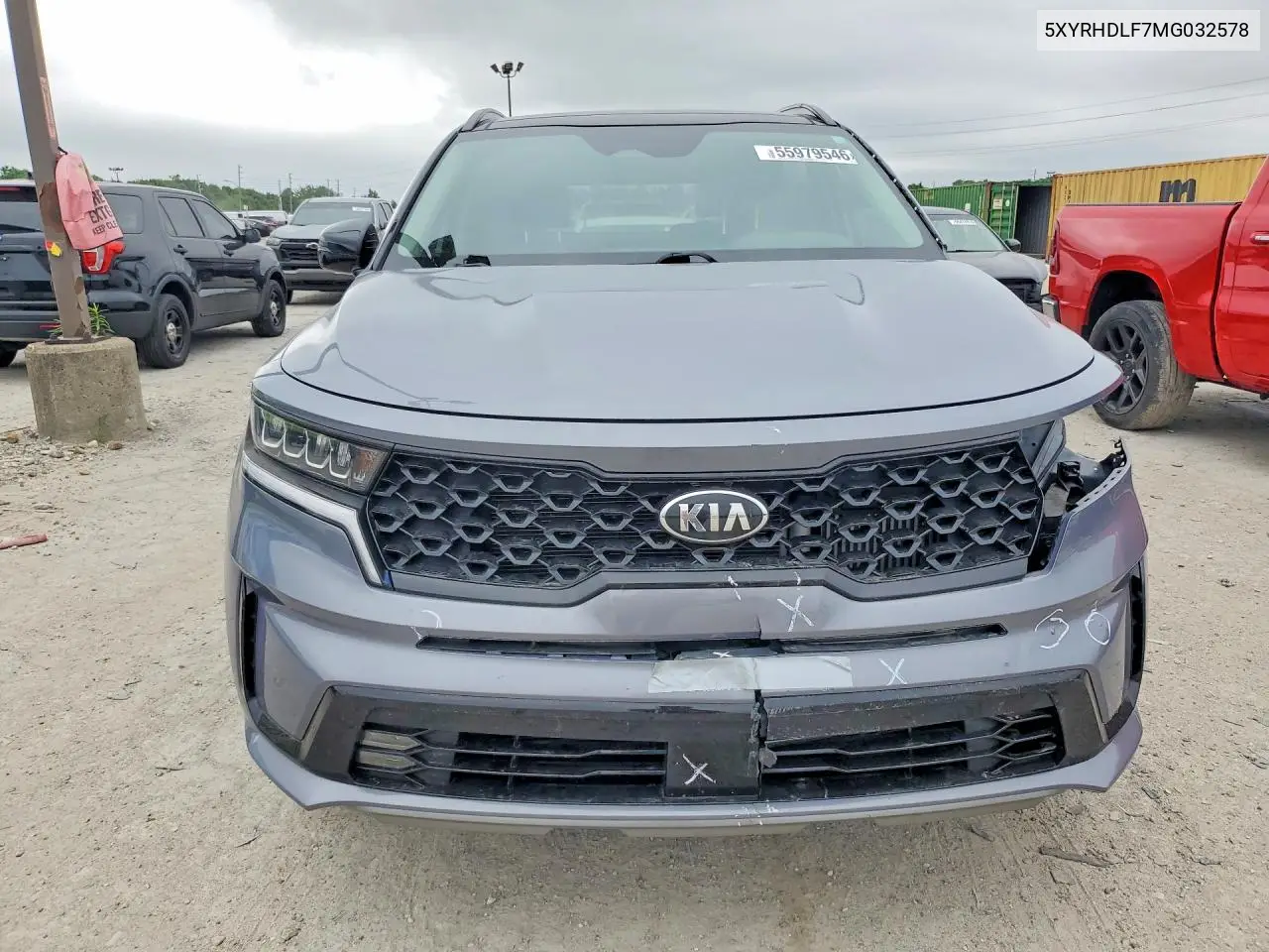 2021 Kia Sorento Ex VIN: 5XYRHDLF7MG032578 Lot: 55979546