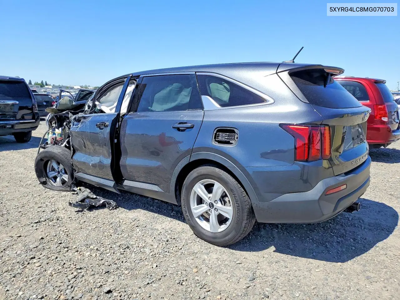 2021 Kia Sorento Lx VIN: 5XYRG4LC8MG070703 Lot: 57152126