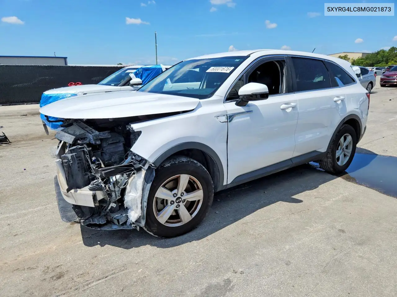 2021 Kia Sorento Lx VIN: 5XYRG4LC8MG021873 Lot: 60001676