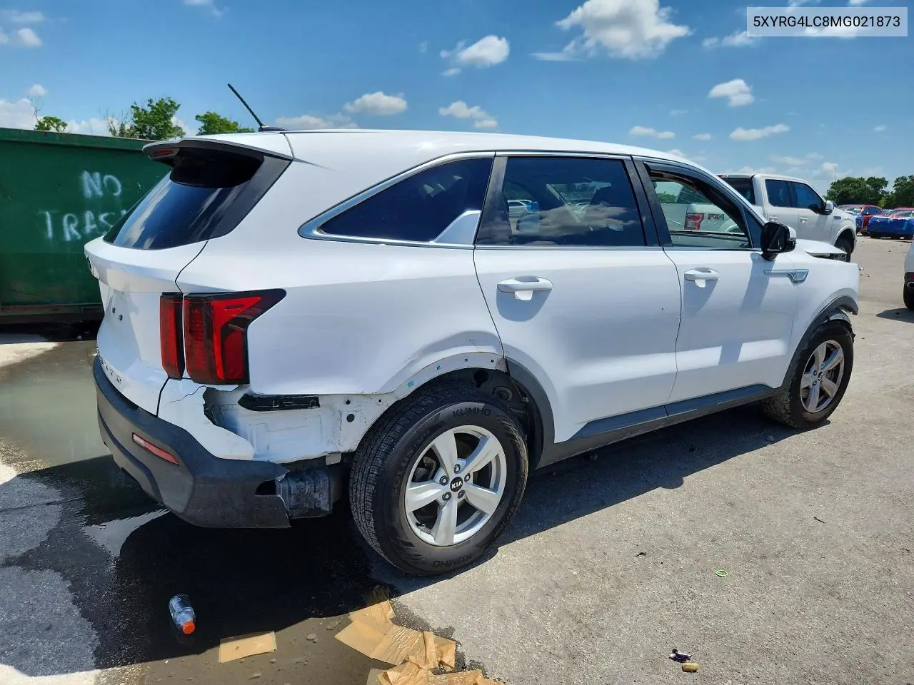 2021 Kia Sorento Lx VIN: 5XYRG4LC8MG021873 Lot: 60001676