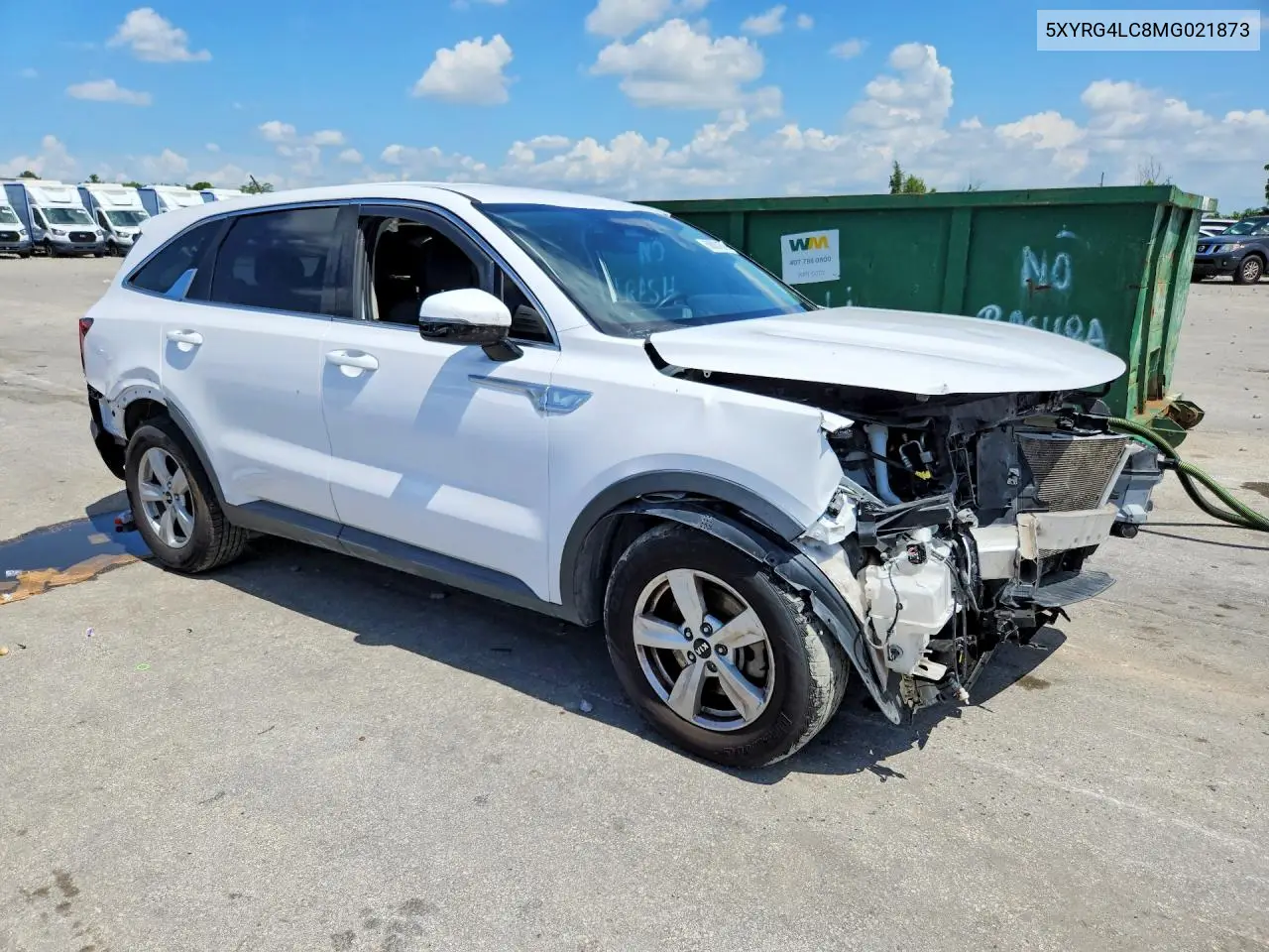 2021 Kia Sorento Lx VIN: 5XYRG4LC8MG021873 Lot: 60001676