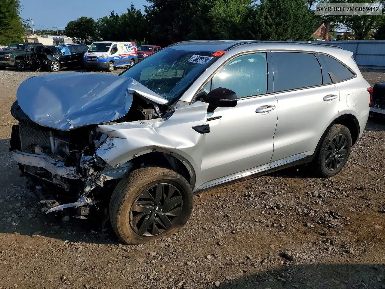 2021 Kia Sorento Ex VIN: 5XYRHDLF7MG059442 Lot: 60028256