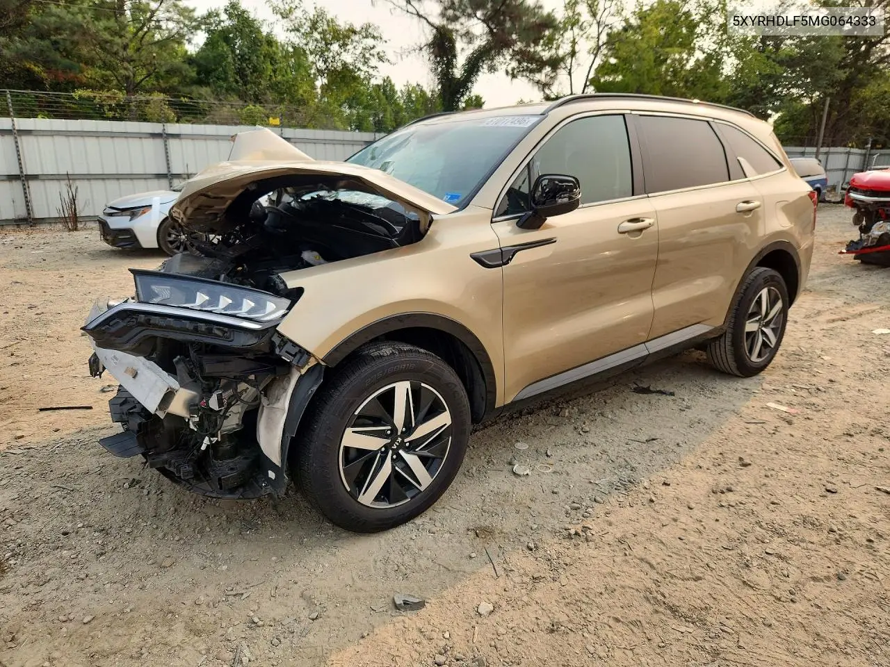 2021 Kia Sorento Ex VIN: 5XYRHDLF5MG064333 Lot: 61017496