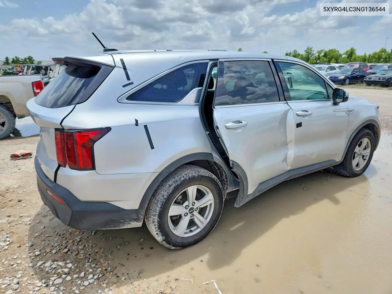 2022 Kia Sorento Lx VIN: 5XYRG4LC3NG136544 Lot: 61599246