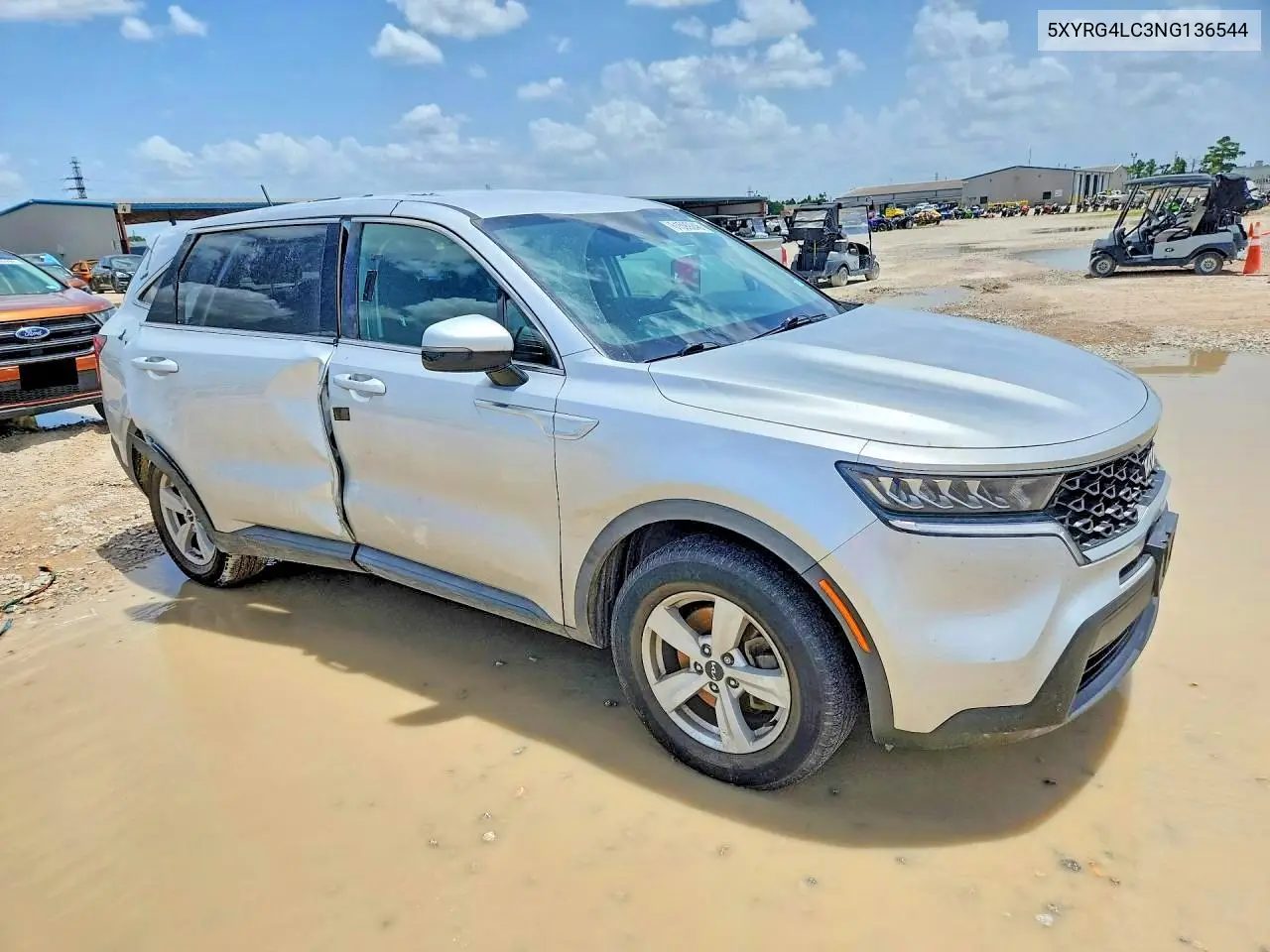 2022 Kia Sorento Lx VIN: 5XYRG4LC3NG136544 Lot: 61599246