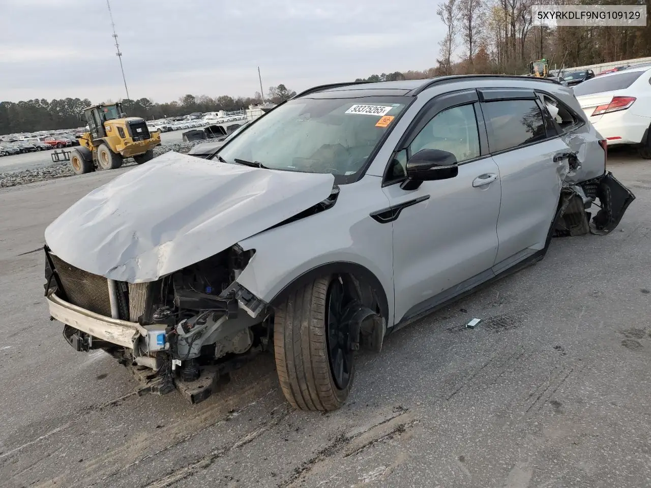 5XYRKDLF9NG109129 2022 Kia Sorento Sx