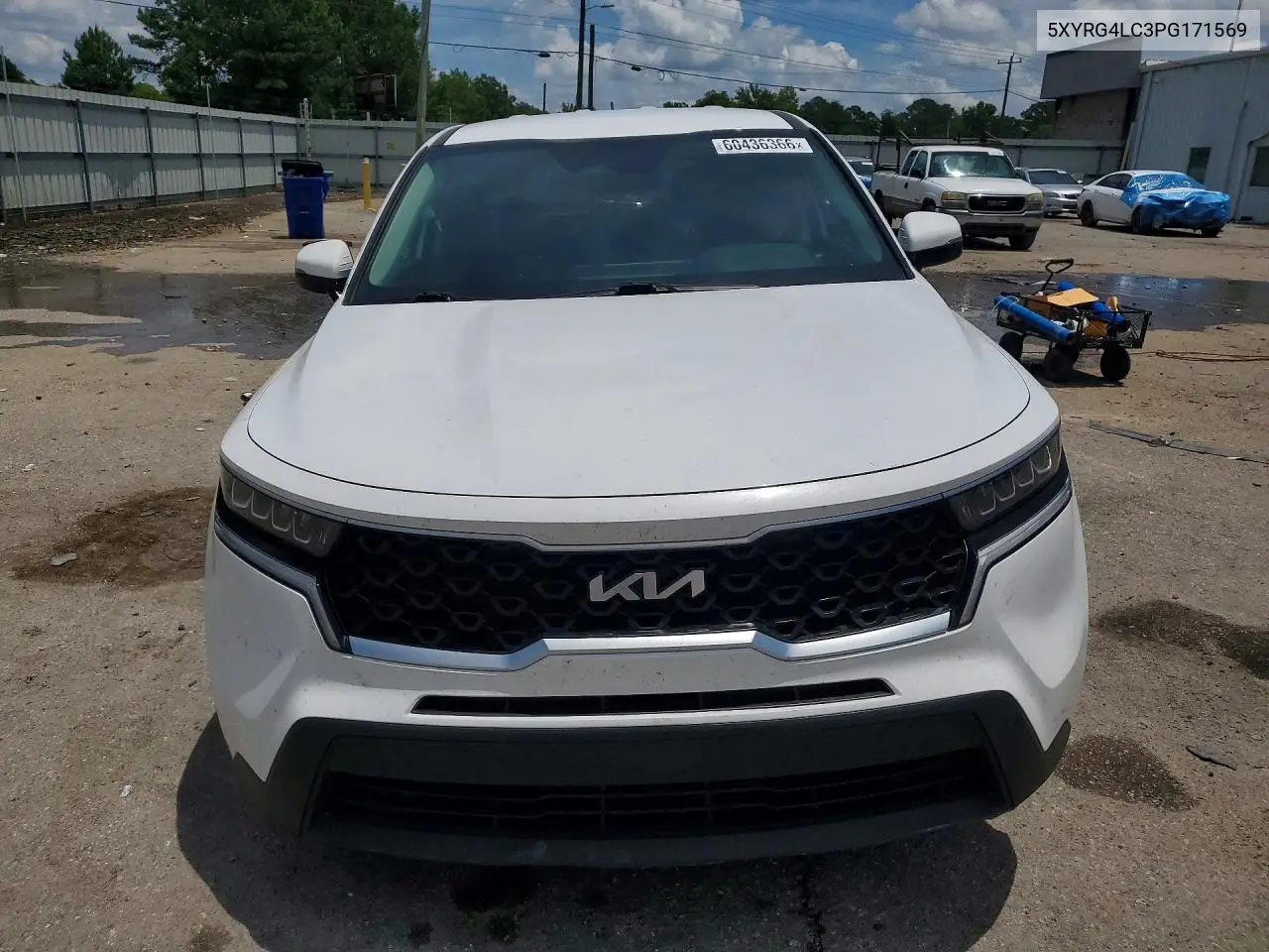 2023 Kia Sorento Lx VIN: 5XYRG4LC3PG171569 Lot: 60436366