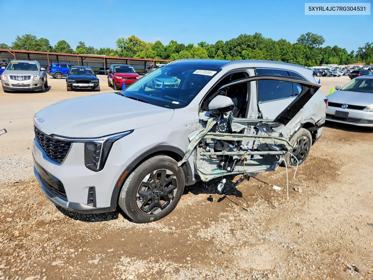 2024 Kia Sorento S VIN: 5XYRL4JC7RG304531 Lot: 60128386