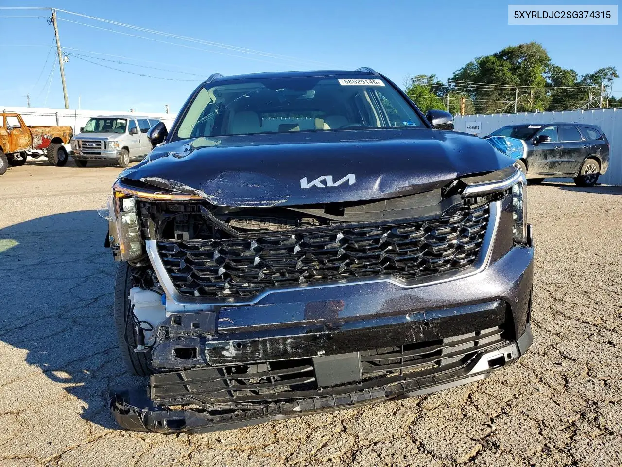 2025 Kia Sorento S VIN: 5XYRLDJC2SG374315 Lot: 58529146