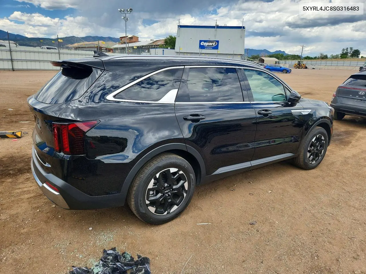 2025 Kia Sorento S VIN: 5XYRL4JC8SG316483 Lot: 60320446