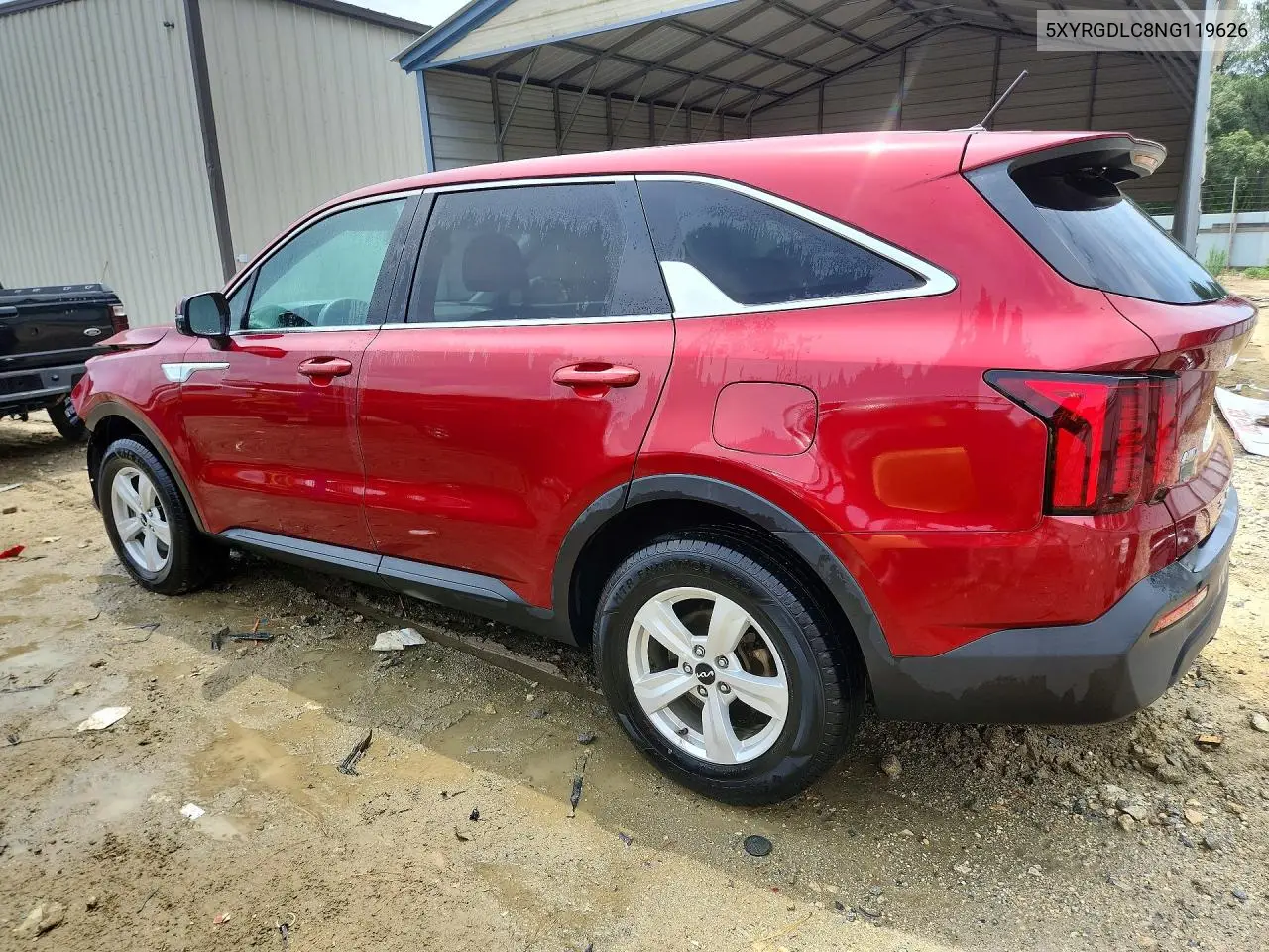 2022 Kia Sorento Lx VIN: 5XYRGDLC8NG119626 Lot: 59612406
