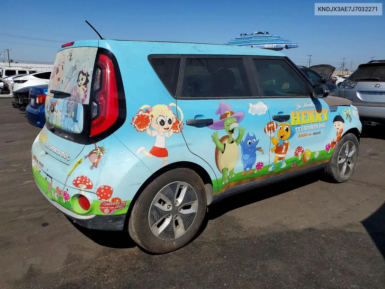 2018 Kia Soul Ev Ev-E VIN: KNDJX3AE7J7032271 Lot: 60870746