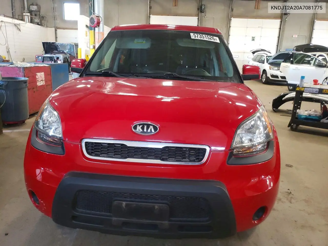 2010 Kia Soul + VIN: KNDJT2A20A7081775 Lot: 57351526