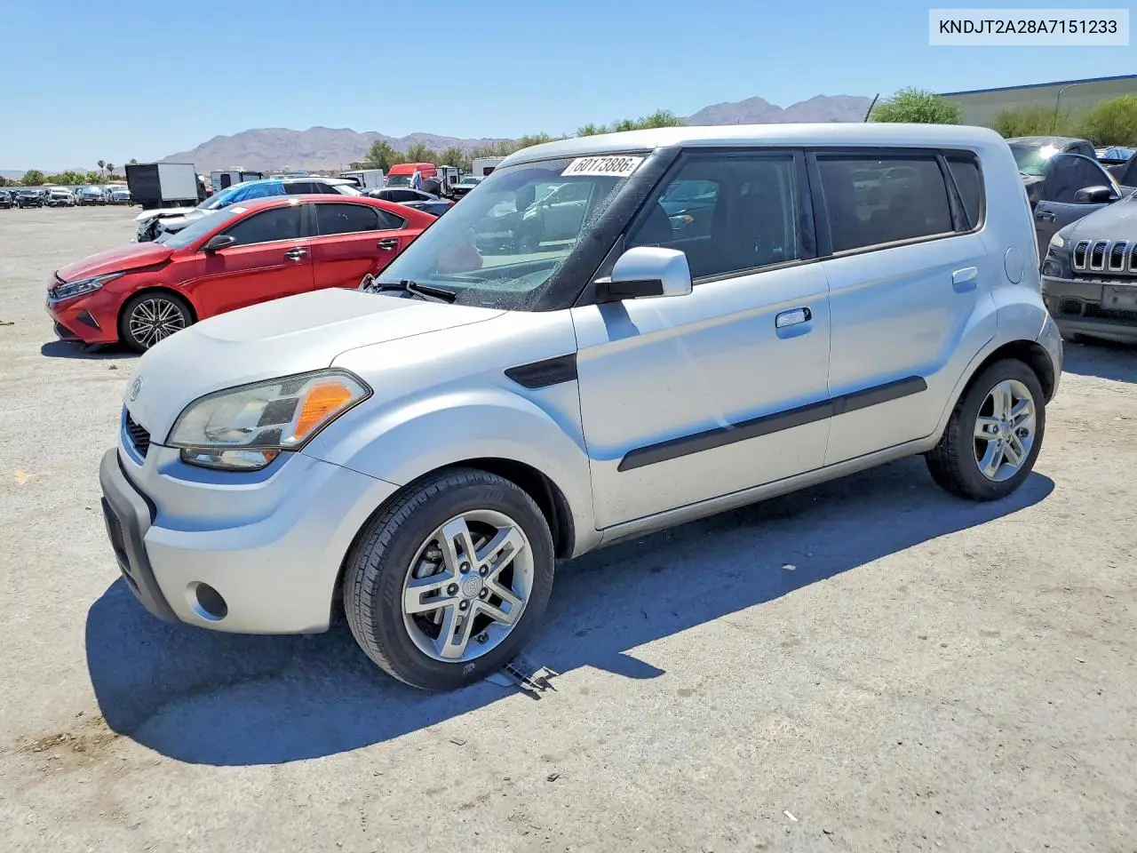 2010 Kia Soul + VIN: KNDJT2A28A7151233 Lot: 60173886
