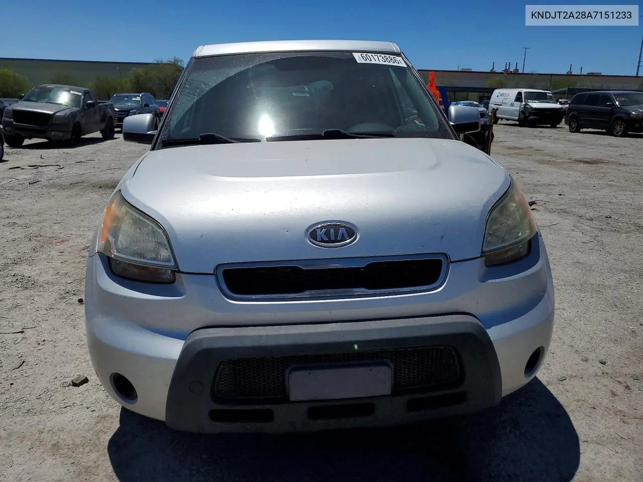 2010 Kia Soul + VIN: KNDJT2A28A7151233 Lot: 60173886