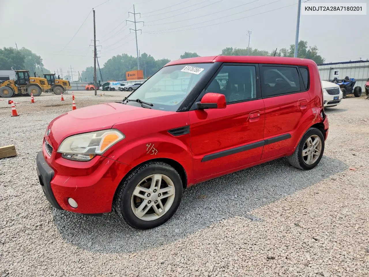 2010 Kia Soul + VIN: KNDJT2A28A7180201 Lot: 61476756