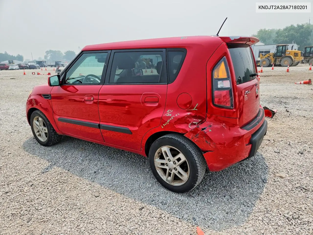 2010 Kia Soul + VIN: KNDJT2A28A7180201 Lot: 61476756