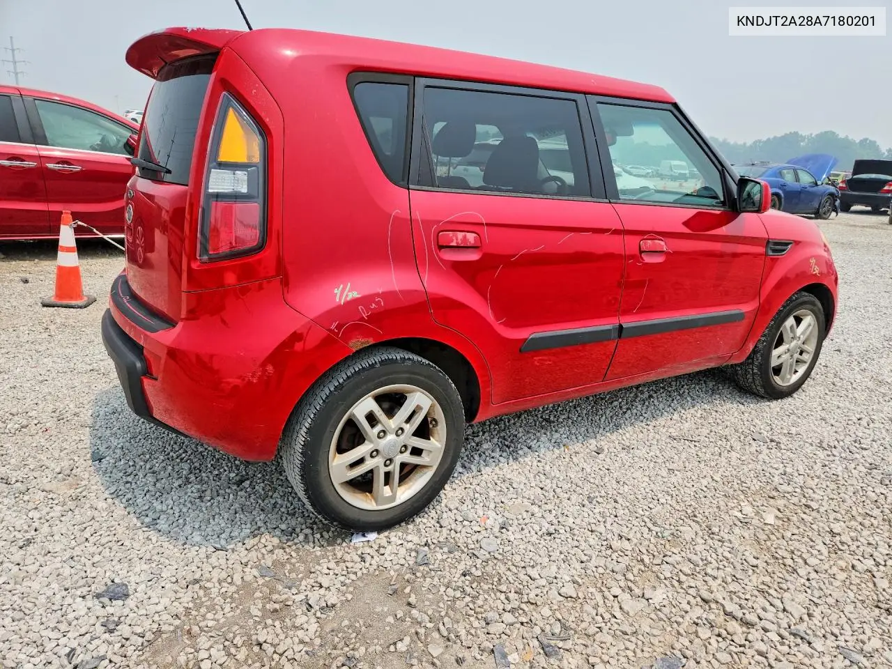 2010 Kia Soul + VIN: KNDJT2A28A7180201 Lot: 61476756