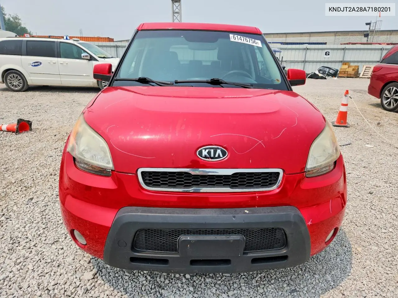 2010 Kia Soul + VIN: KNDJT2A28A7180201 Lot: 61476756