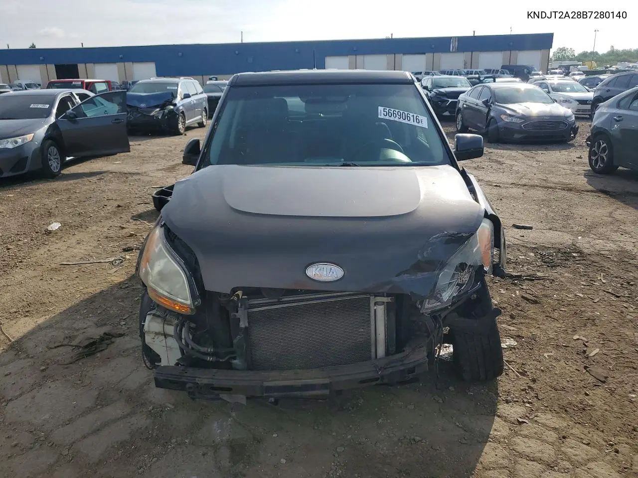 2011 Kia Soul ! VIN: KNDJT2A28B7280140 Lot: 56690616