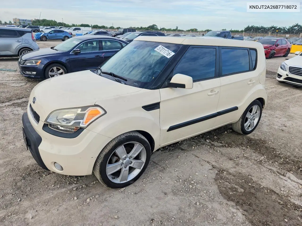 2011 Kia Soul ! VIN: KNDJT2A26B7718072 Lot: 57011716
