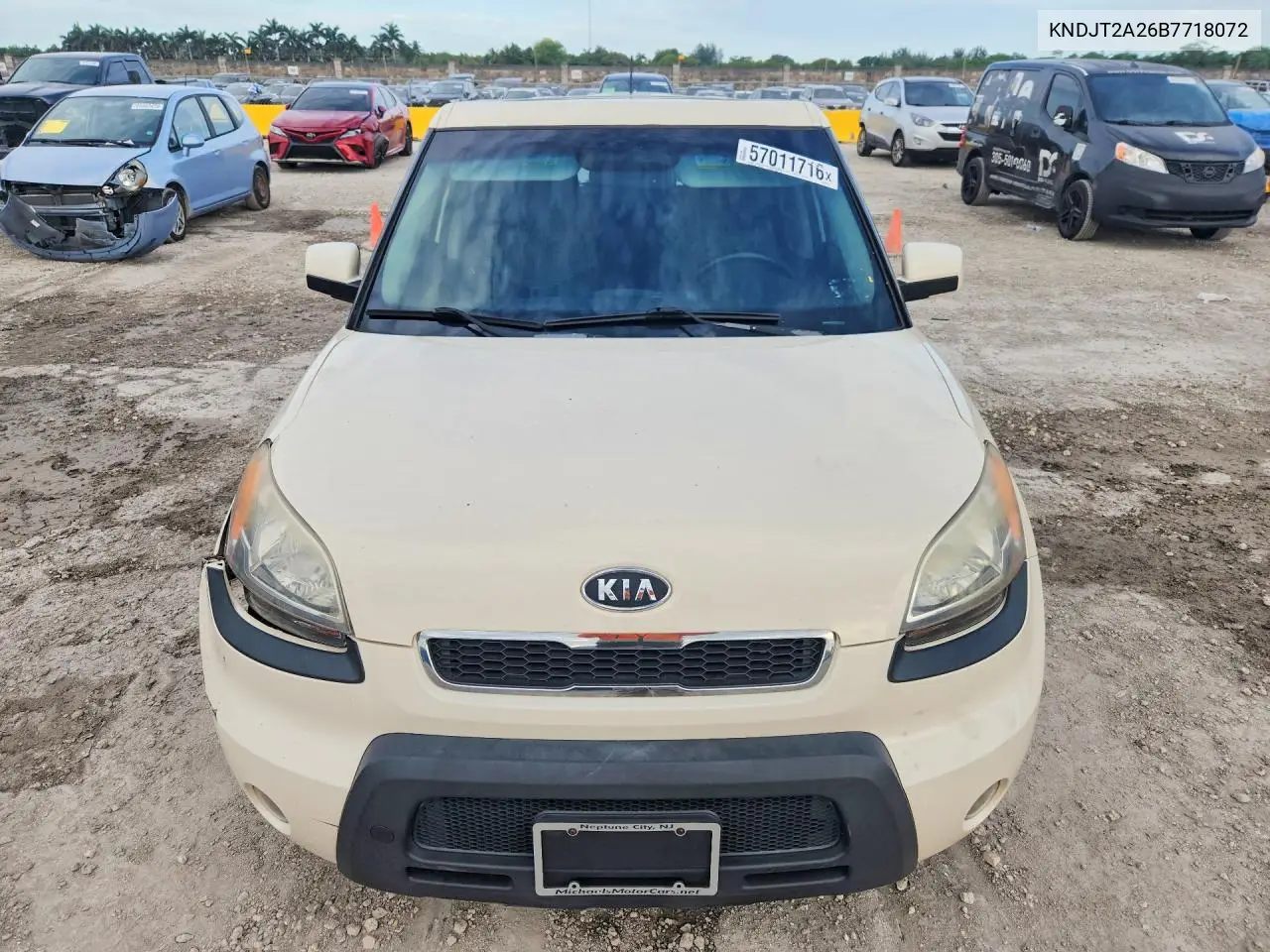 2011 Kia Soul ! VIN: KNDJT2A26B7718072 Lot: 57011716