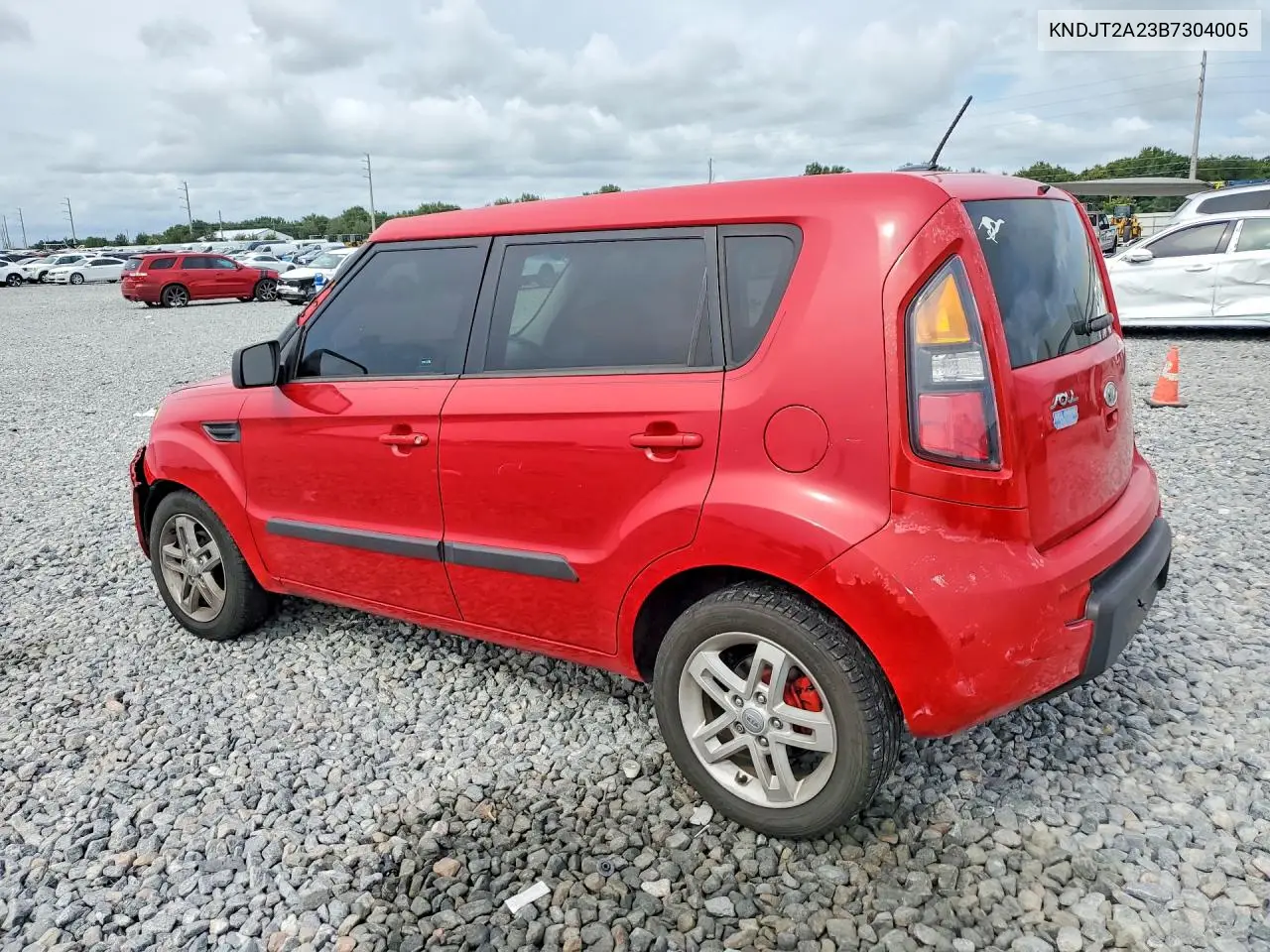 2011 Kia Soul + VIN: KNDJT2A23B7304005 Lot: 61765736