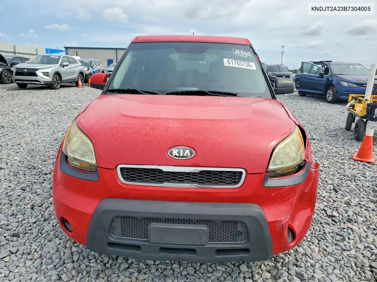 2011 Kia Soul + VIN: KNDJT2A23B7304005 Lot: 61765736