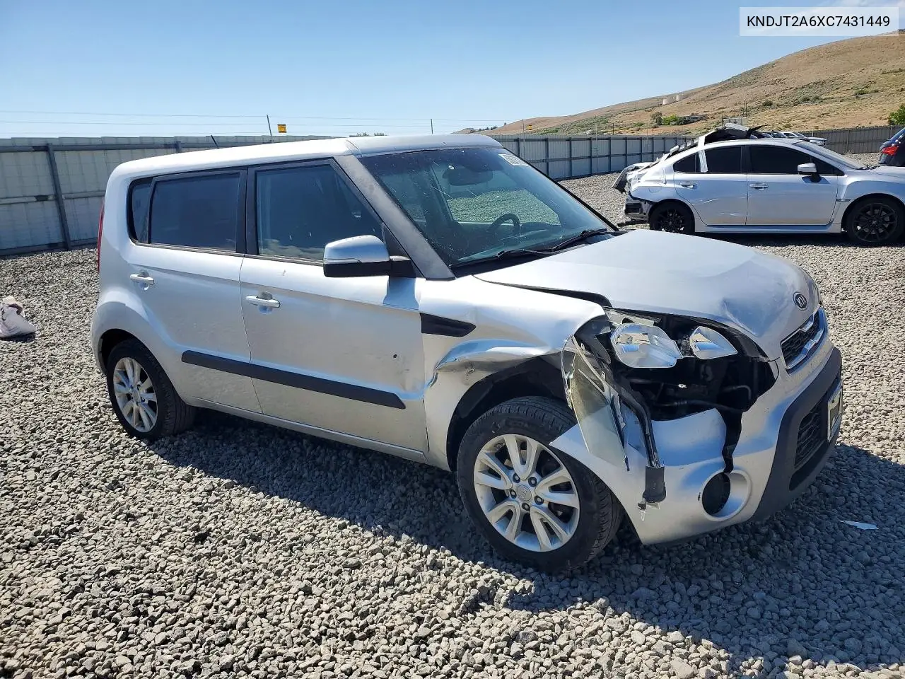 2012 Kia Soul + VIN: KNDJT2A6XC7431449 Lot: 57273386