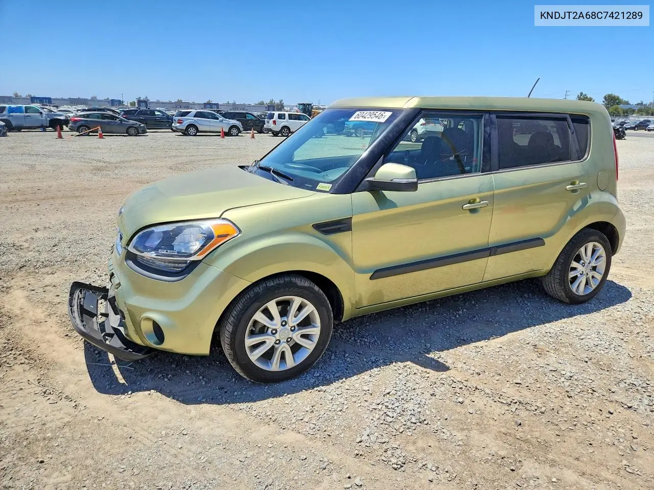 2012 Kia Soul + VIN: KNDJT2A68C7421289 Lot: 60429546