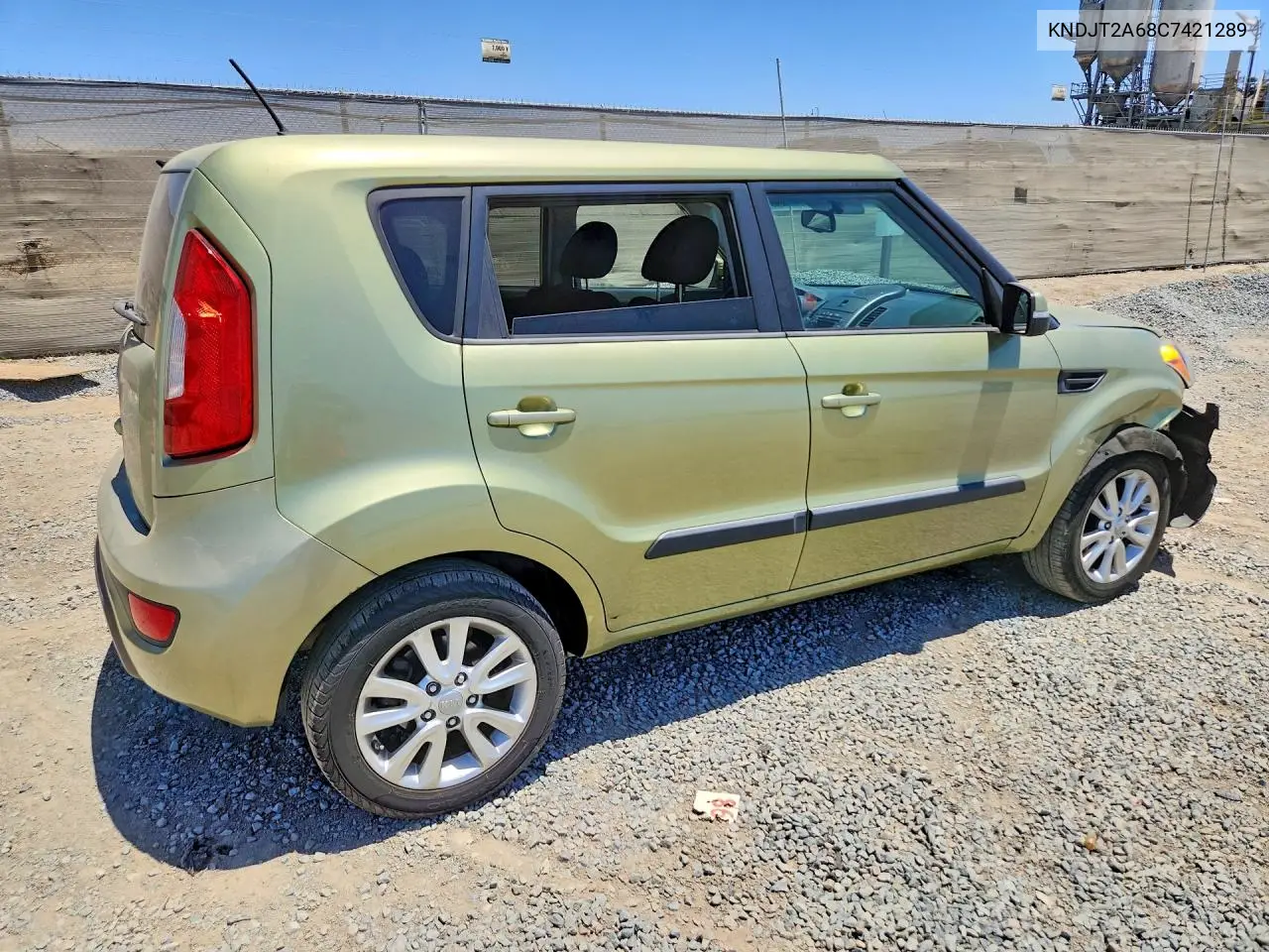2012 Kia Soul + VIN: KNDJT2A68C7421289 Lot: 60429546