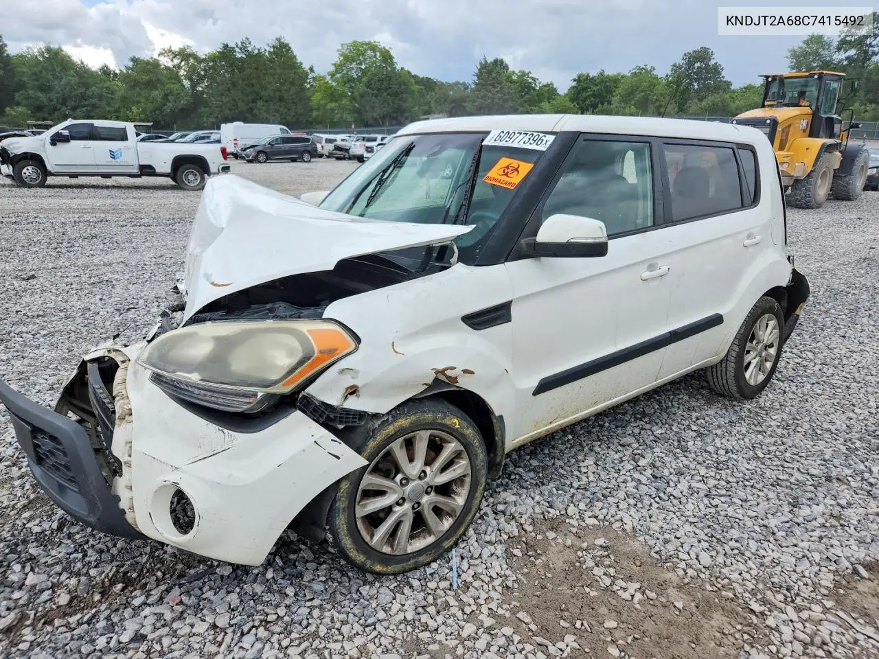 2012 Kia Soul + VIN: KNDJT2A68C7415492 Lot: 60977396